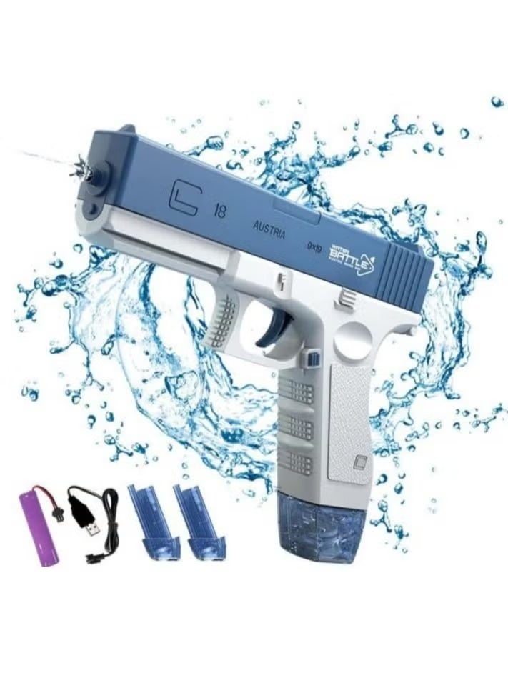 Glock Water Gun Toy for Kids,Electric Succession with Double Magazine Children's Water Play Toy,Fighting Toy Water Gun - Image 1